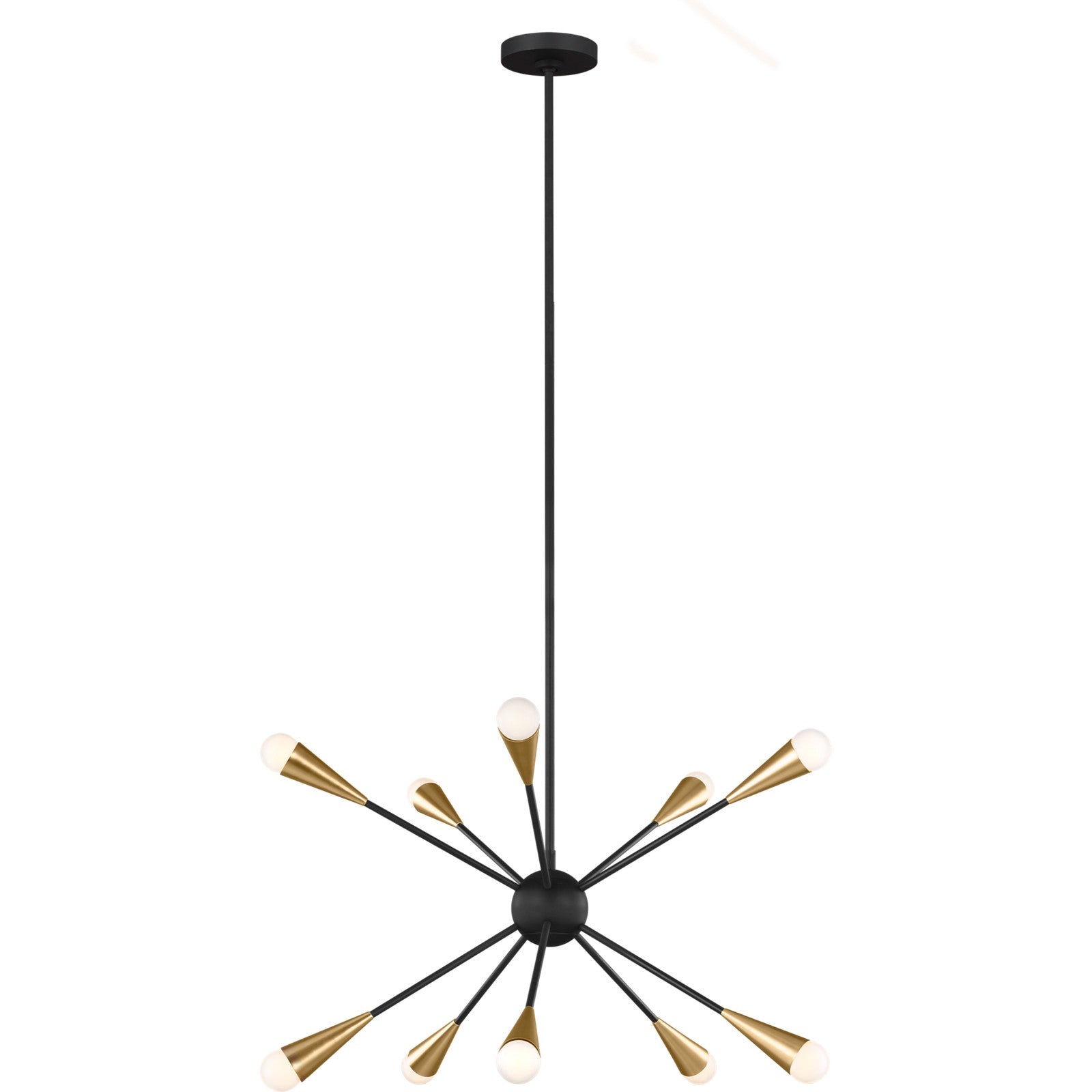 Jax Medium Chandelier Burnished Brass - Visual Comfort Ceiling Lights