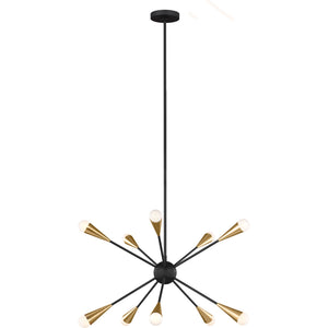 Jax Medium Chandelier Burnished Brass - Visual Comfort Ceiling Lights