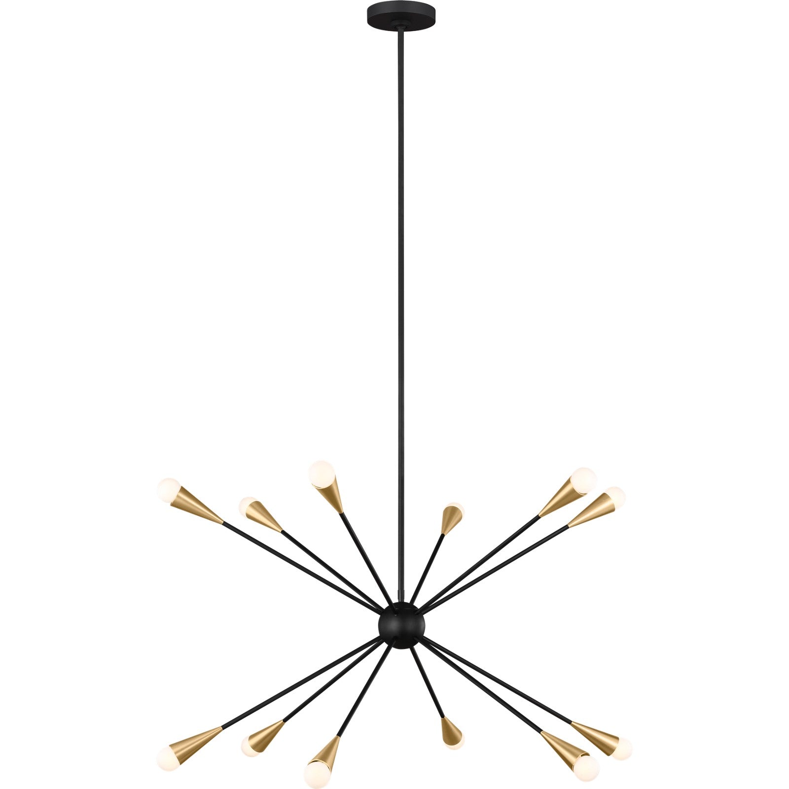 Jax Large Chandelier Burnished Brass - Visual Comfort Ceiling Lights