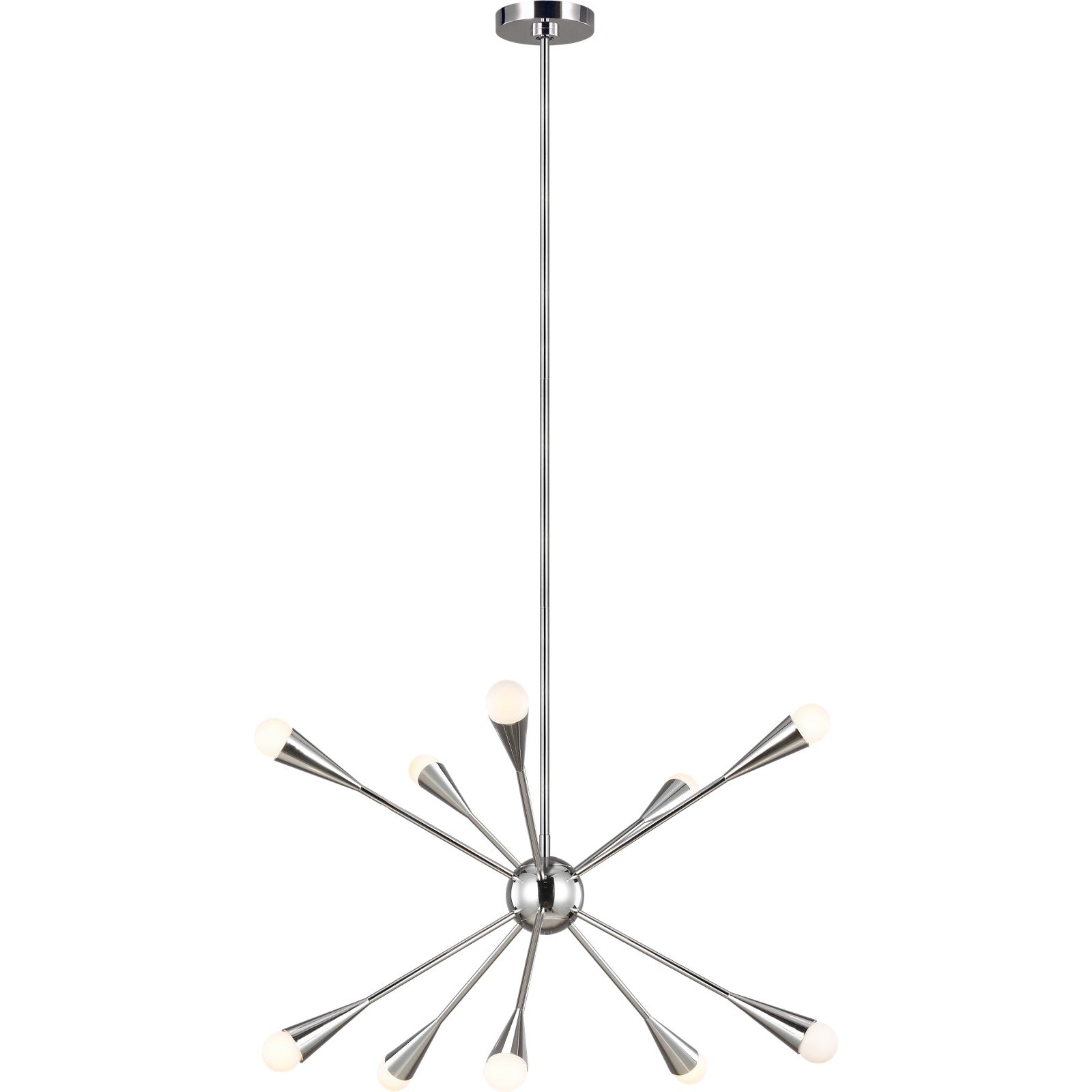 Jax Medium Chandelier Burnished Brass - Visual Comfort Ceiling Lights