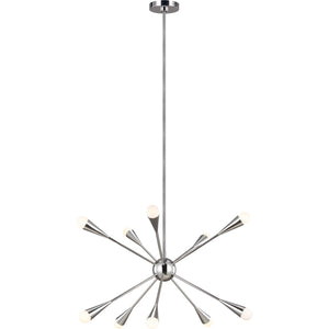Jax Medium Chandelier Burnished Brass - Visual Comfort Ceiling Lights