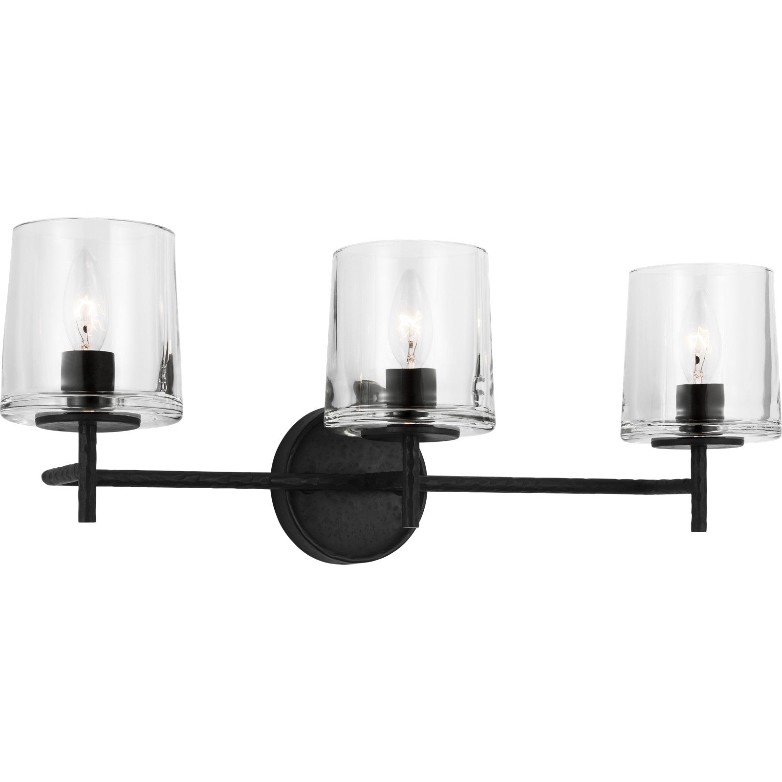 Marietta 3 - Light Vanity Aged Iron - Visual Comfort Wall Lights