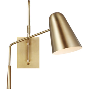 Simon Task Sconce Burnished Brass - Visual Comfort Wall Lights