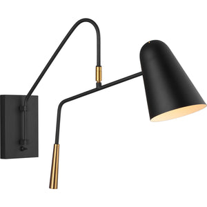 Simon Task Sconce Burnished Brass - Visual Comfort Wall Lights