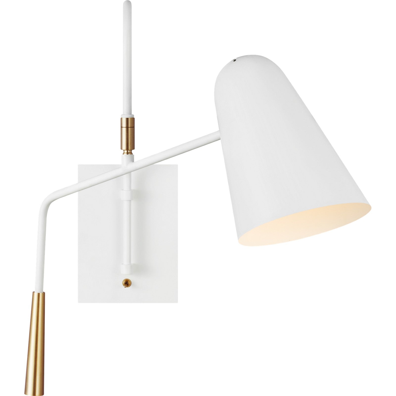 Simon Task Sconce Burnished Brass - Visual Comfort Wall Lights