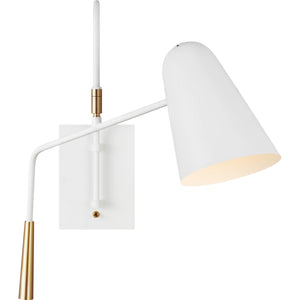 Simon Task Sconce Burnished Brass - Visual Comfort Wall Lights