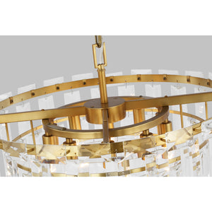 Arden Medium Chandelier in Burnished Brass - Visual Comfort Ceiling Lights