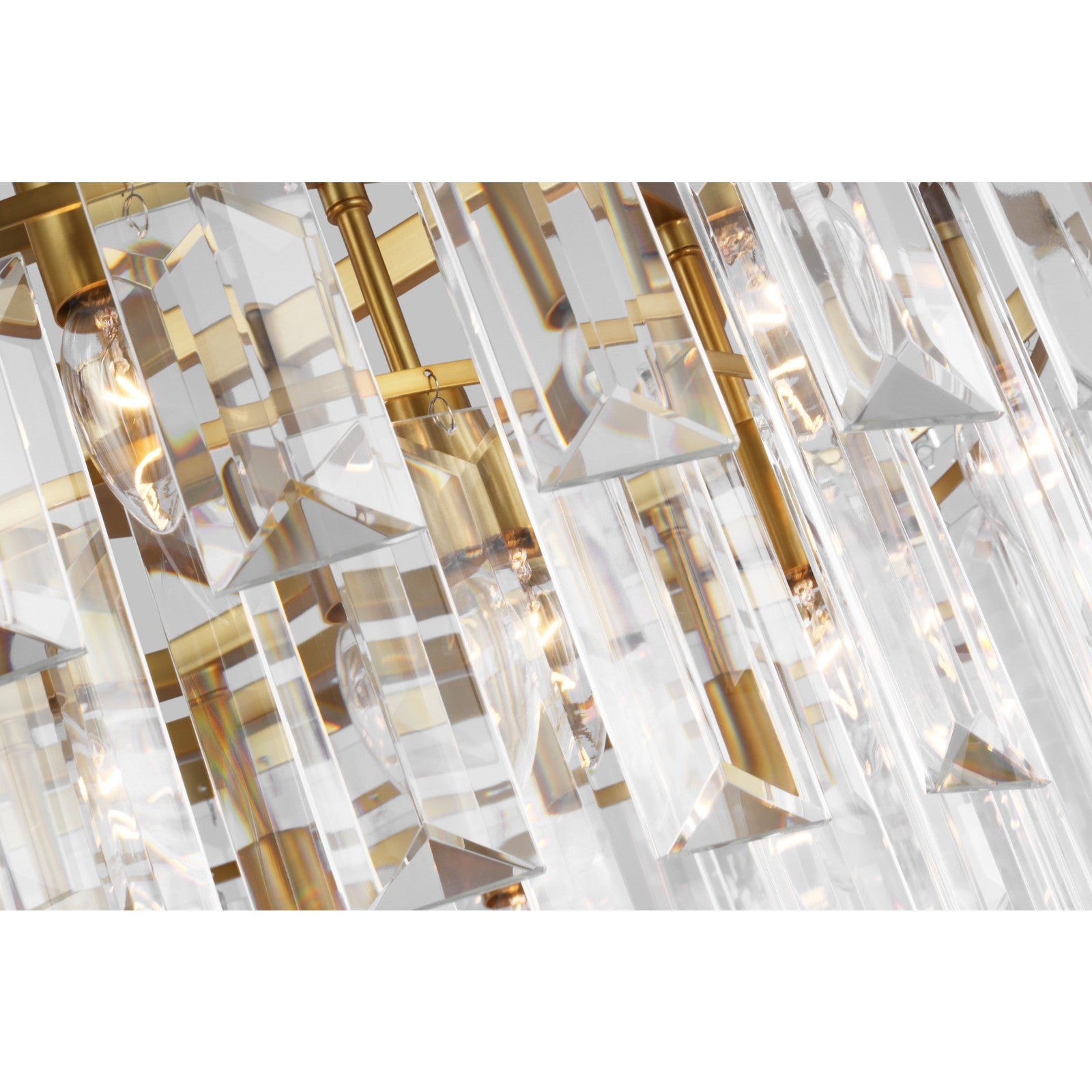 Arden Large Chandelier in Burnished Brass - Visual Comfort Ceiling Lights