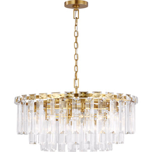 Arden Large Chandelier in Burnished Brass - Visual Comfort Ceiling Lights