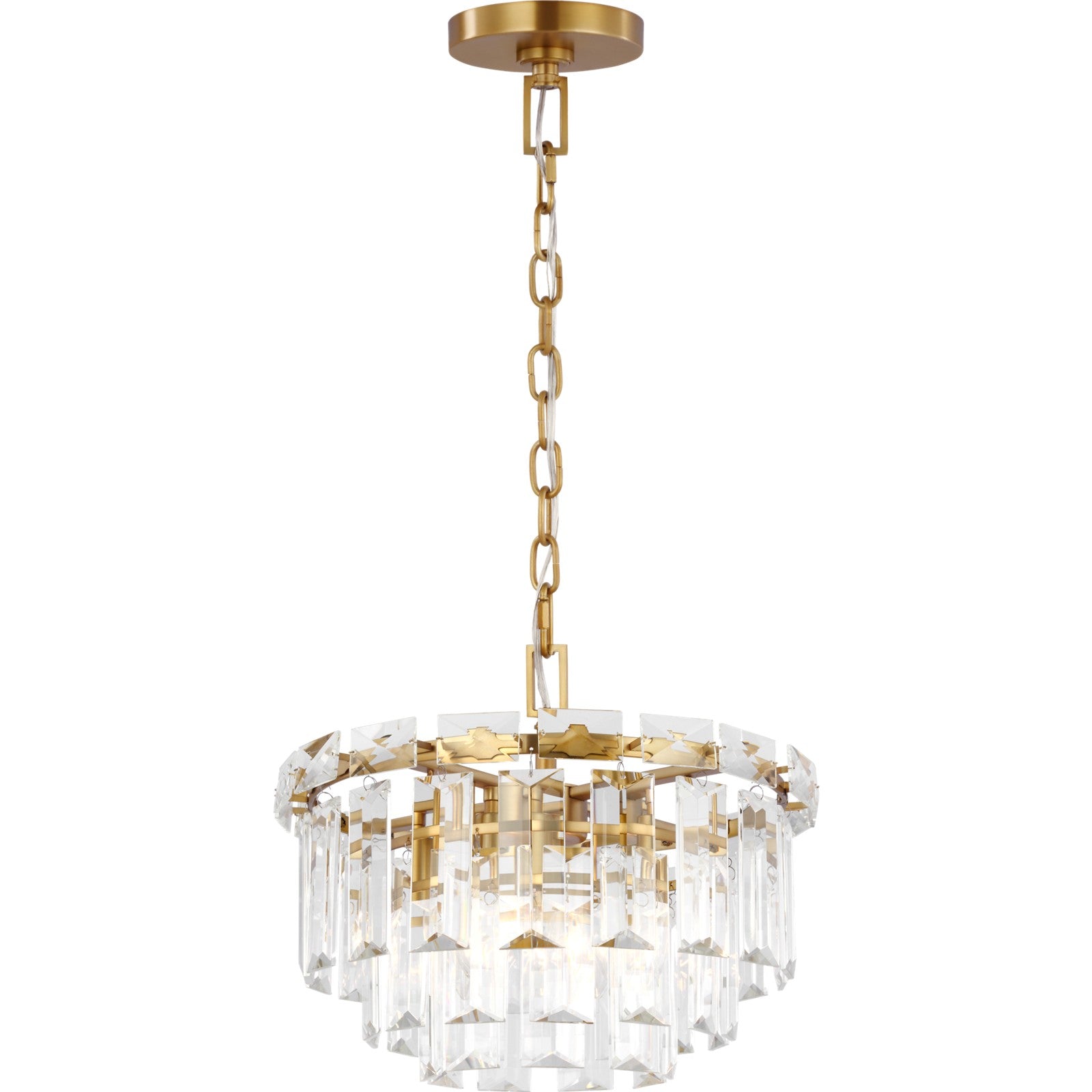 Arden Small Chandelier in Burnished Brass - Visual Comfort Ceiling Lights