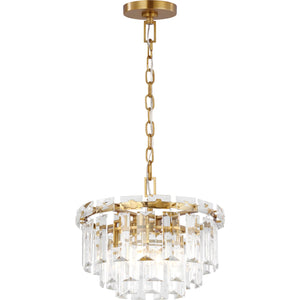 Arden Small Chandelier in Burnished Brass - Visual Comfort Ceiling Lights