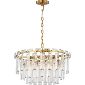 Arden Medium Chandelier in Burnished Brass - Visual Comfort Ceiling Lights