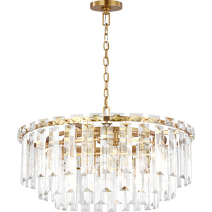 Arden Large Chandelier in Burnished Brass - Visual Comfort Ceiling Lights