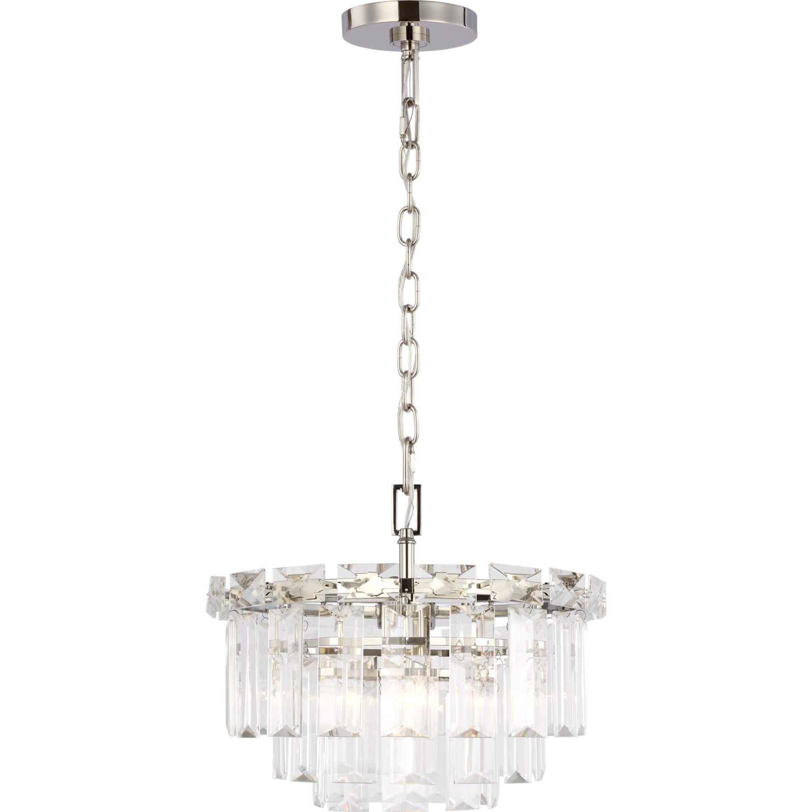 Arden Small Chandelier in Burnished Brass - Visual Comfort Ceiling Lights