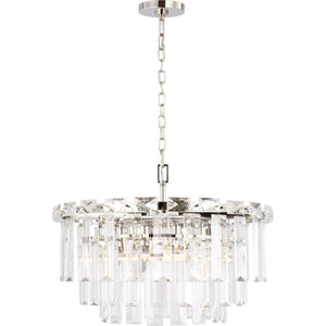Arden Medium Chandelier in Burnished Brass - Visual Comfort Ceiling Lights