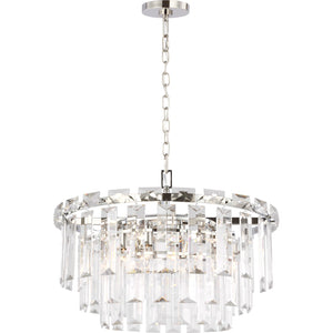 Arden Medium Chandelier in Burnished Brass - Visual Comfort Ceiling Lights