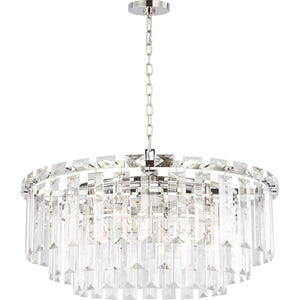 Arden Large Chandelier in Burnished Brass - Visual Comfort Ceiling Lights