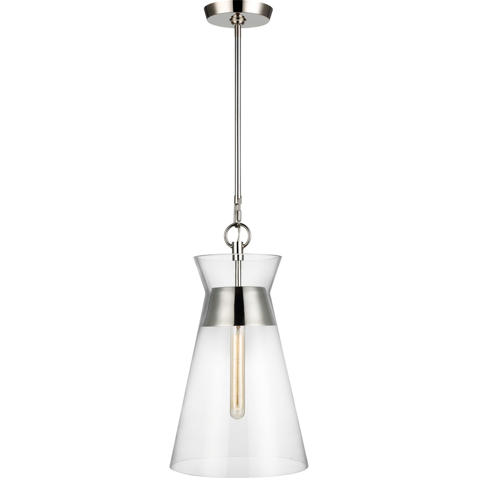 Atlantic Narrow Pendant Burnished Brass - Visual Comfort Ceiling Lights