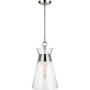 Atlantic Narrow Pendant Burnished Brass - Visual Comfort Ceiling Lights