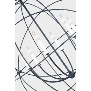 Bayberry Large Pendant Weathered Galvanized - Visual Comfort Ceiling Lights
