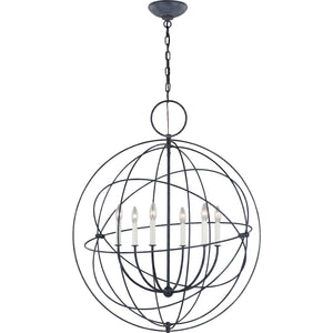 Bayberry Large Pendant Weathered Galvanized - Visual Comfort Ceiling Lights