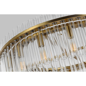 Beckett Large Chandelier in Burnished Brass - Visual Comfort Ceiling Lights
