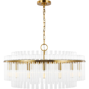 Beckett Large Chandelier in Burnished Brass - Visual Comfort Ceiling Lights