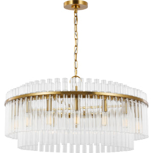 Beckett Large Chandelier in Burnished Brass - Visual Comfort Ceiling Lights
