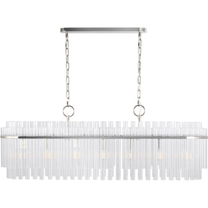 Beckett Linear Chandelier in Burnished Brass - Visual Comfort Ceiling Lights
