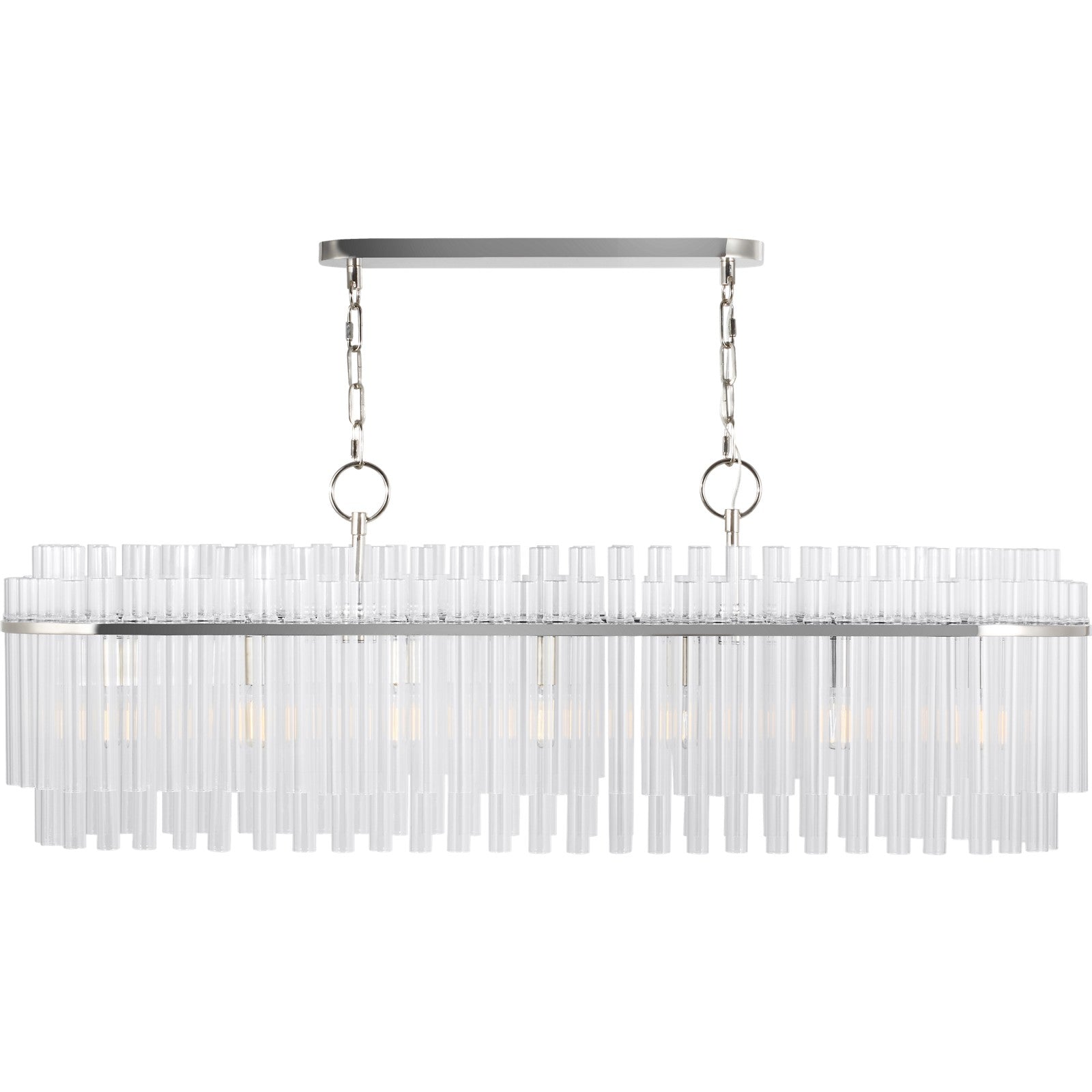 Beckett Linear Chandelier in Burnished Brass - Visual Comfort Ceiling Lights