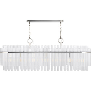 Beckett Linear Chandelier in Burnished Brass - Visual Comfort Ceiling Lights