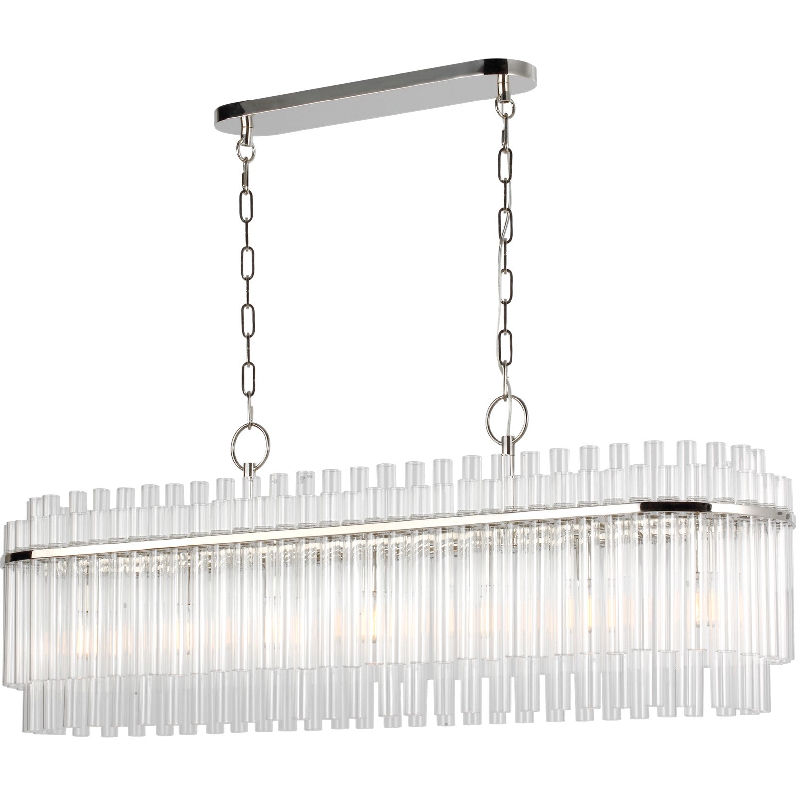 Beckett Linear Chandelier in Burnished Brass - Visual Comfort Ceiling Lights