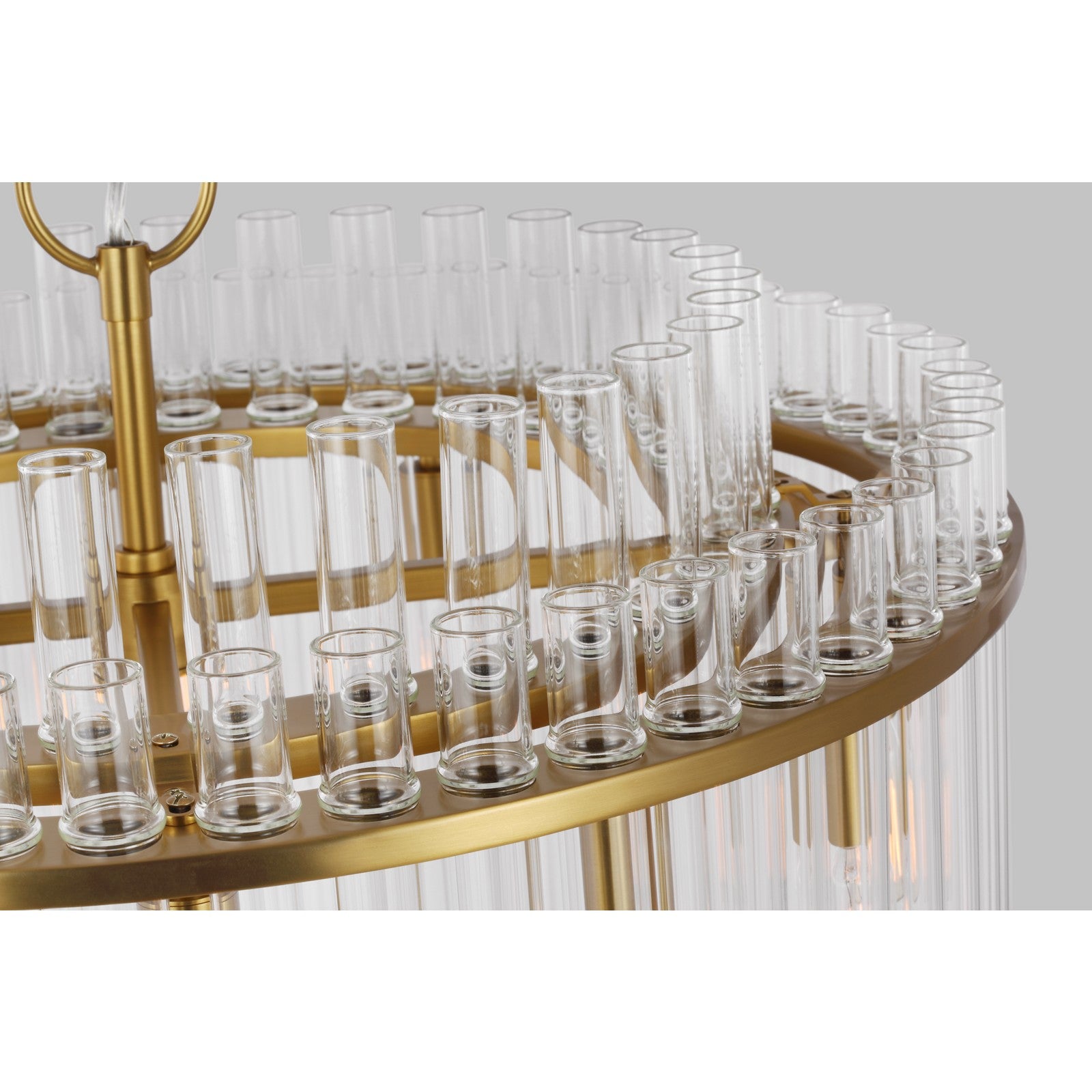 Beckett Medium Chandelier in Burnished Brass - Visual Comfort Ceiling Lights