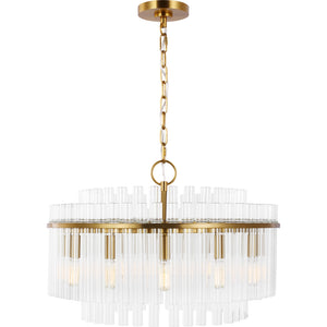 Beckett Medium Chandelier in Burnished Brass - Visual Comfort Ceiling Lights