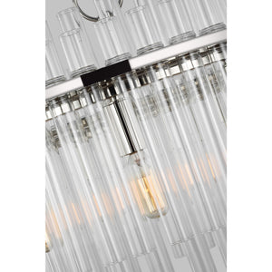Beckett Medium Chandelier in Burnished Brass - Visual Comfort Ceiling Lights
