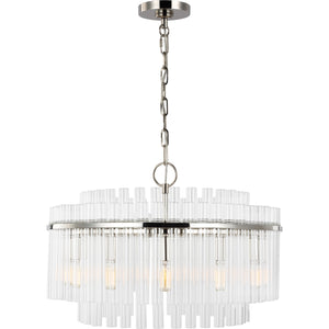 Beckett Medium Chandelier in Burnished Brass - Visual Comfort Ceiling Lights