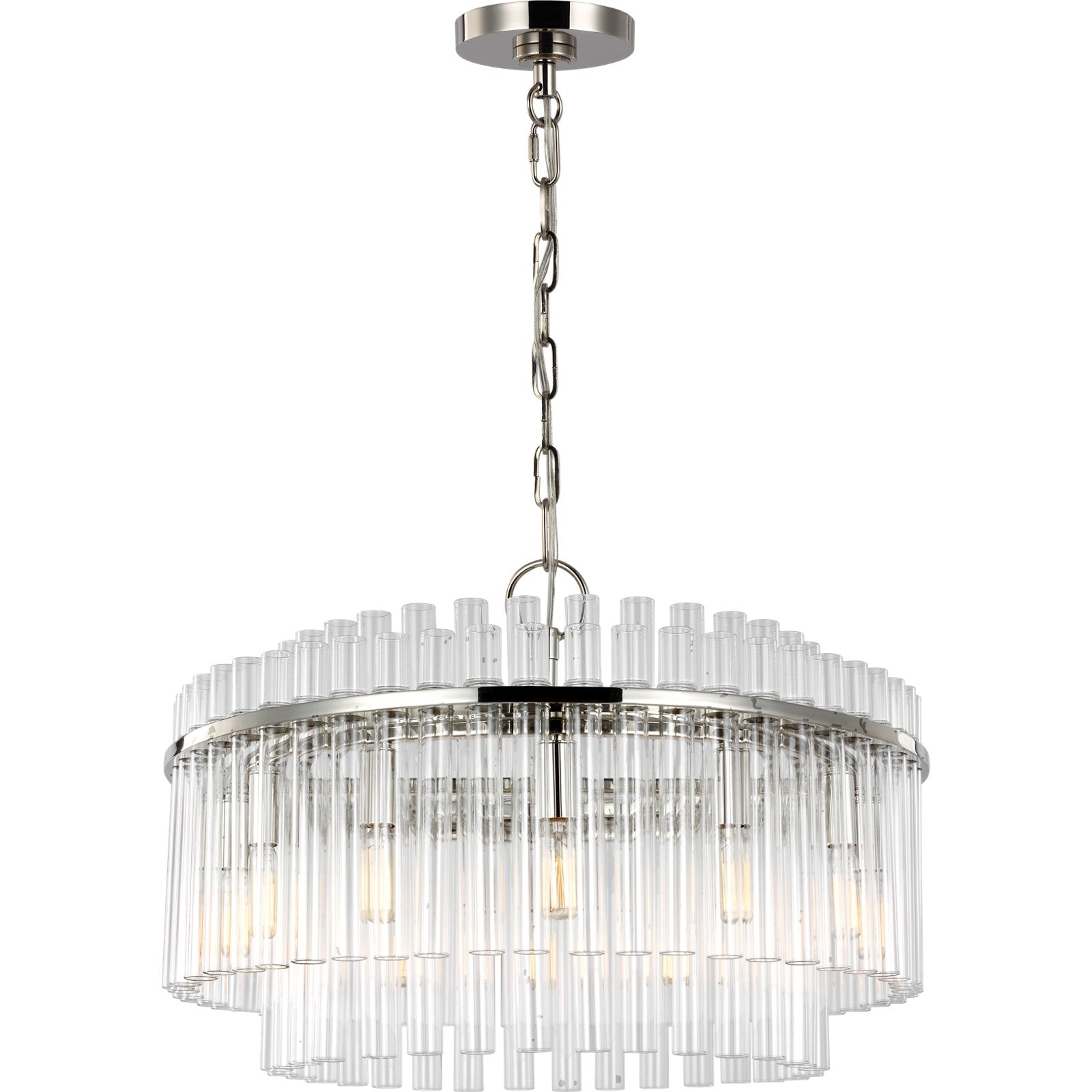 Beckett Medium Chandelier in Burnished Brass - Visual Comfort Ceiling Lights