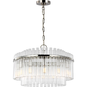 Beckett Medium Chandelier in Burnished Brass - Visual Comfort Ceiling Lights