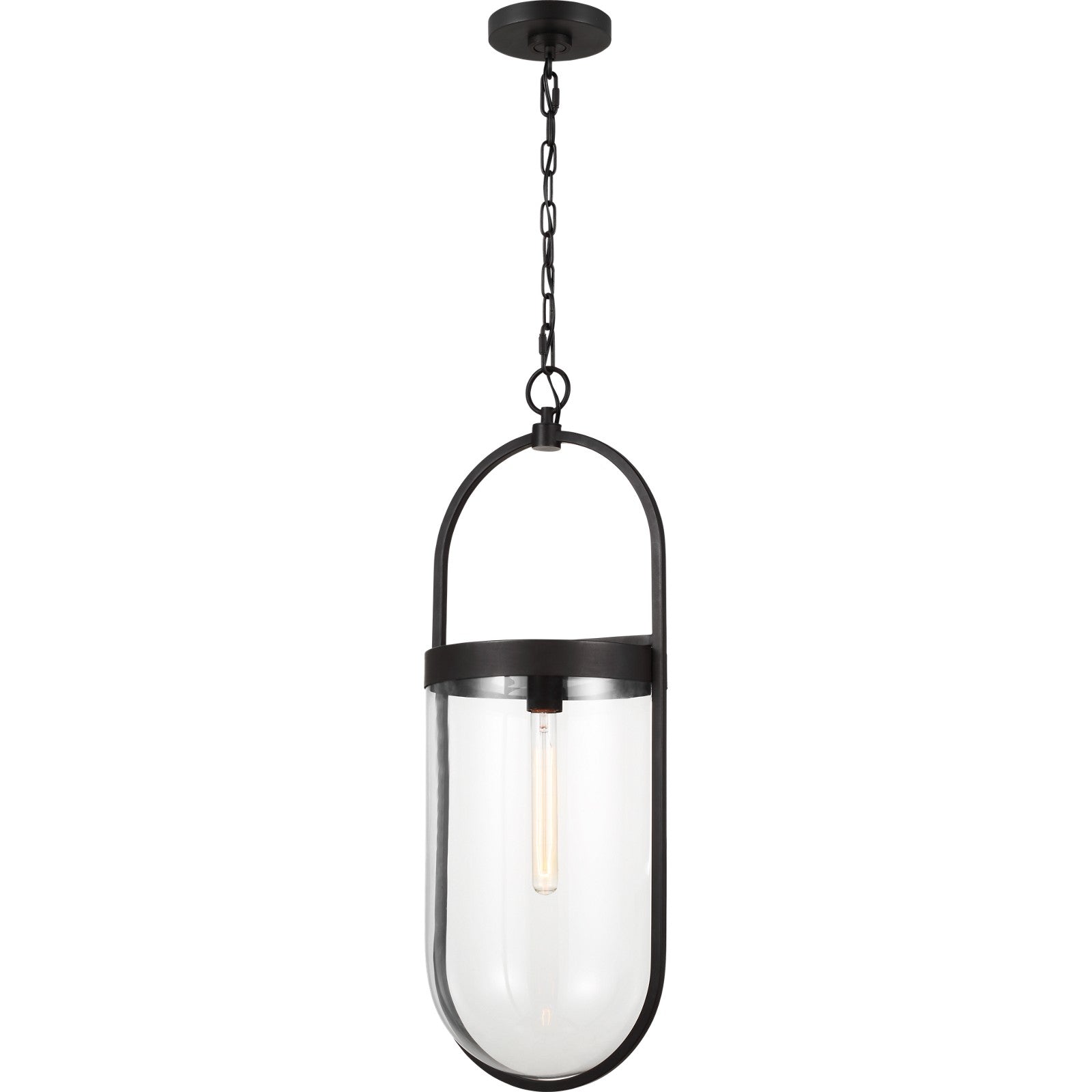 Blaine Large Pendant Aged Iron - Visual Comfort Ceiling Lights