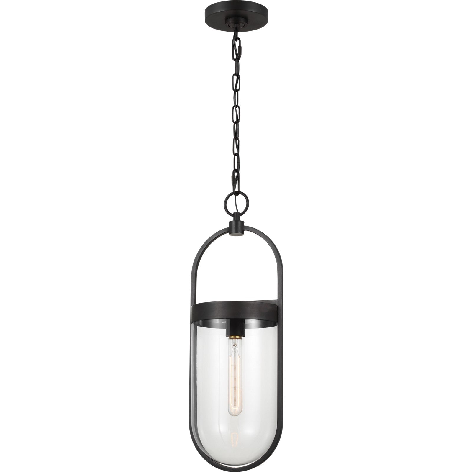 Blaine Small Pendant Aged Iron - Visual Comfort Ceiling Lights