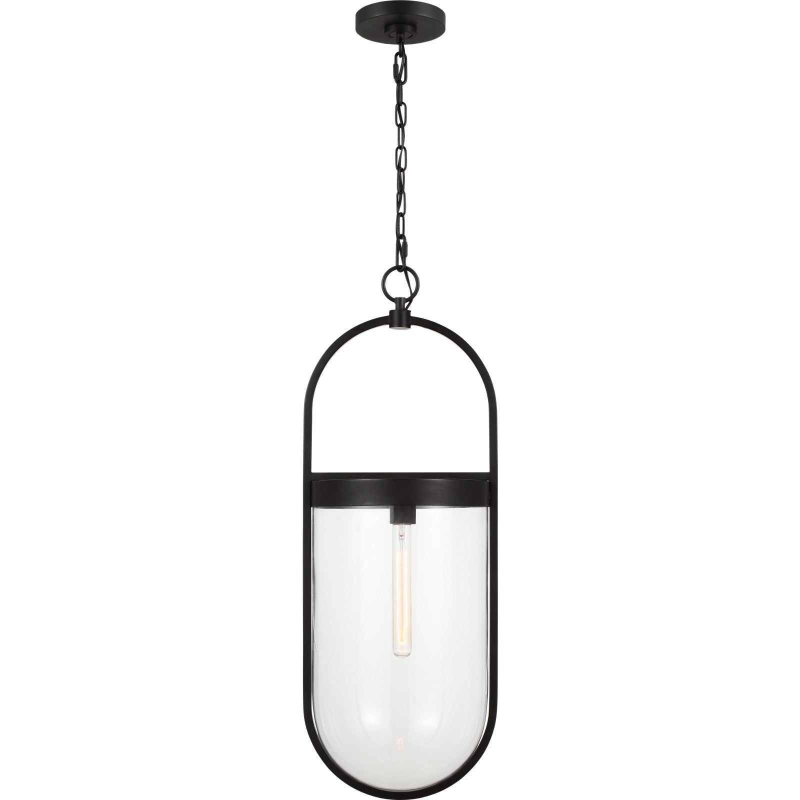 Blaine Large Pendant Aged Iron - Visual Comfort Ceiling Lights