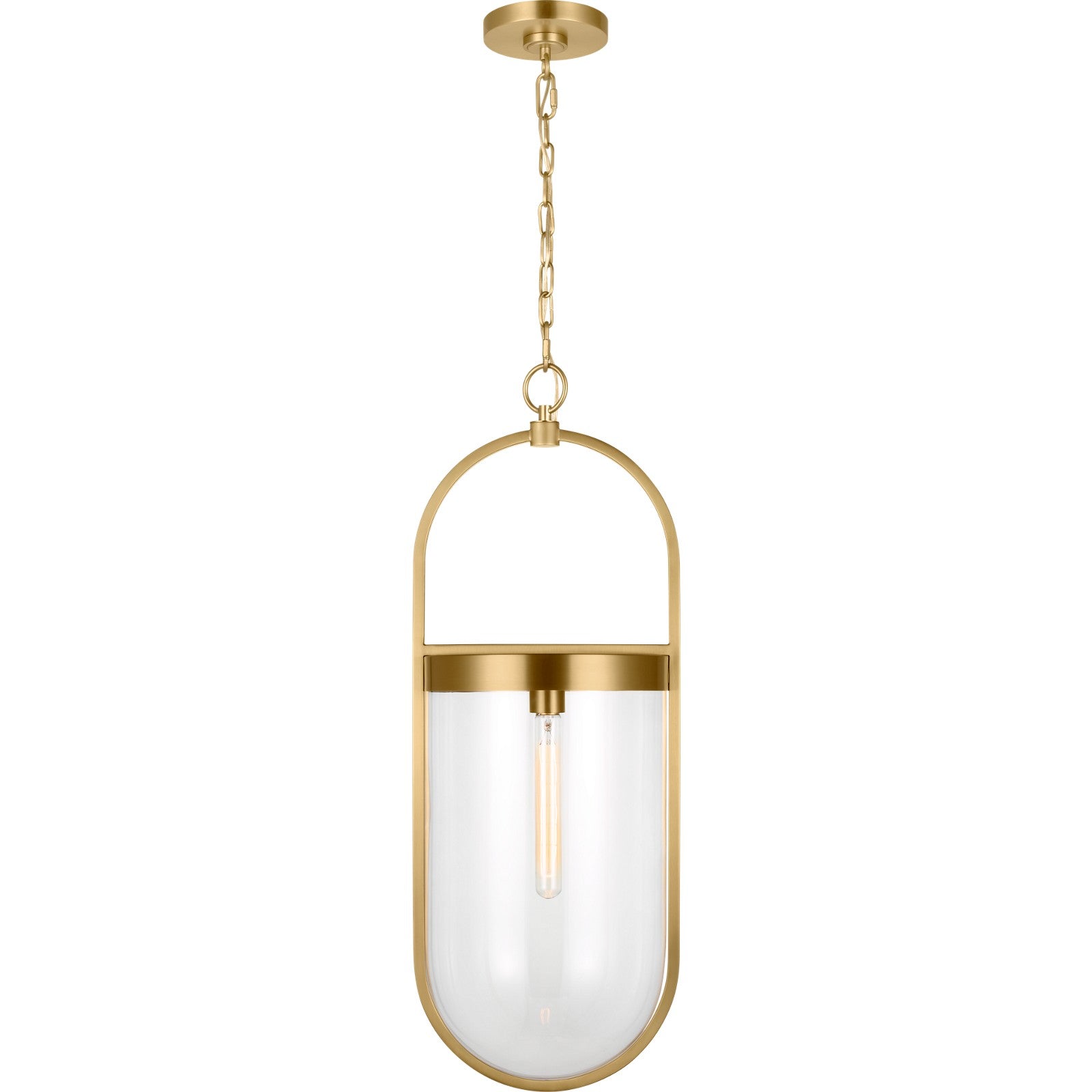 Blaine Large Pendant Aged Iron - Visual Comfort Ceiling Lights