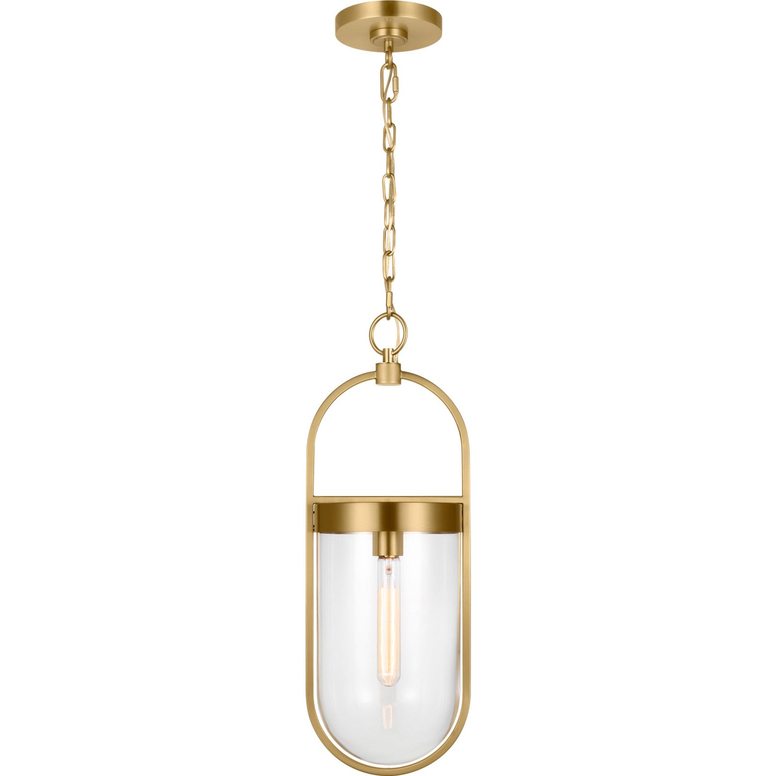 Blaine Small Pendant Aged Iron - Visual Comfort Ceiling Lights