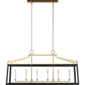 Carlow Linear Lantern Midnight Black - Visual Comfort Ceiling Lights
