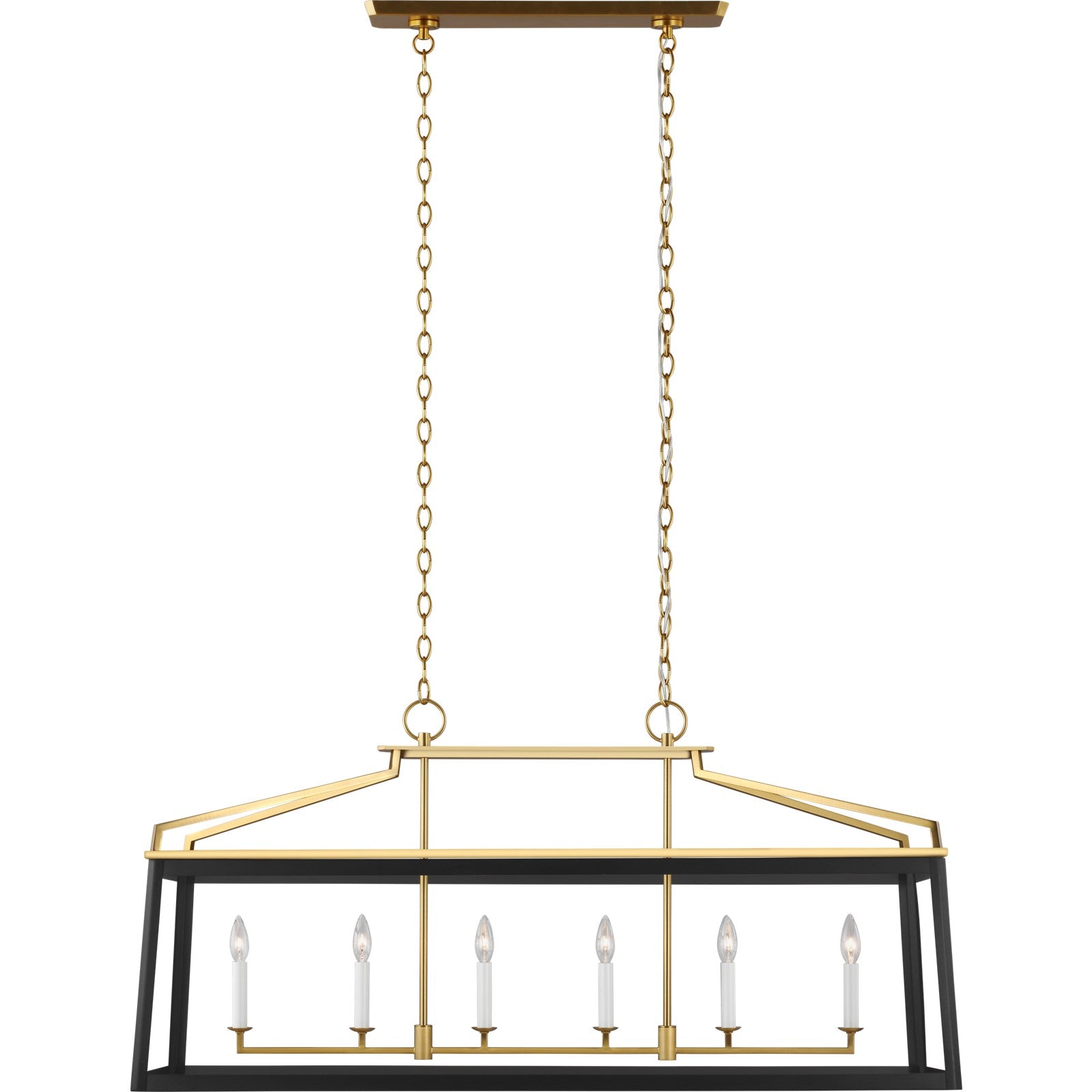 Carlow Linear Lantern Midnight Black - Visual Comfort Ceiling Lights