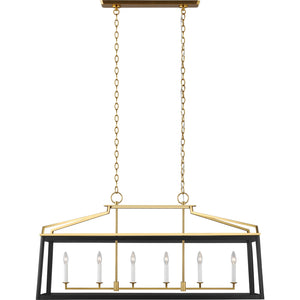 Carlow Linear Lantern Midnight Black - Visual Comfort Ceiling Lights