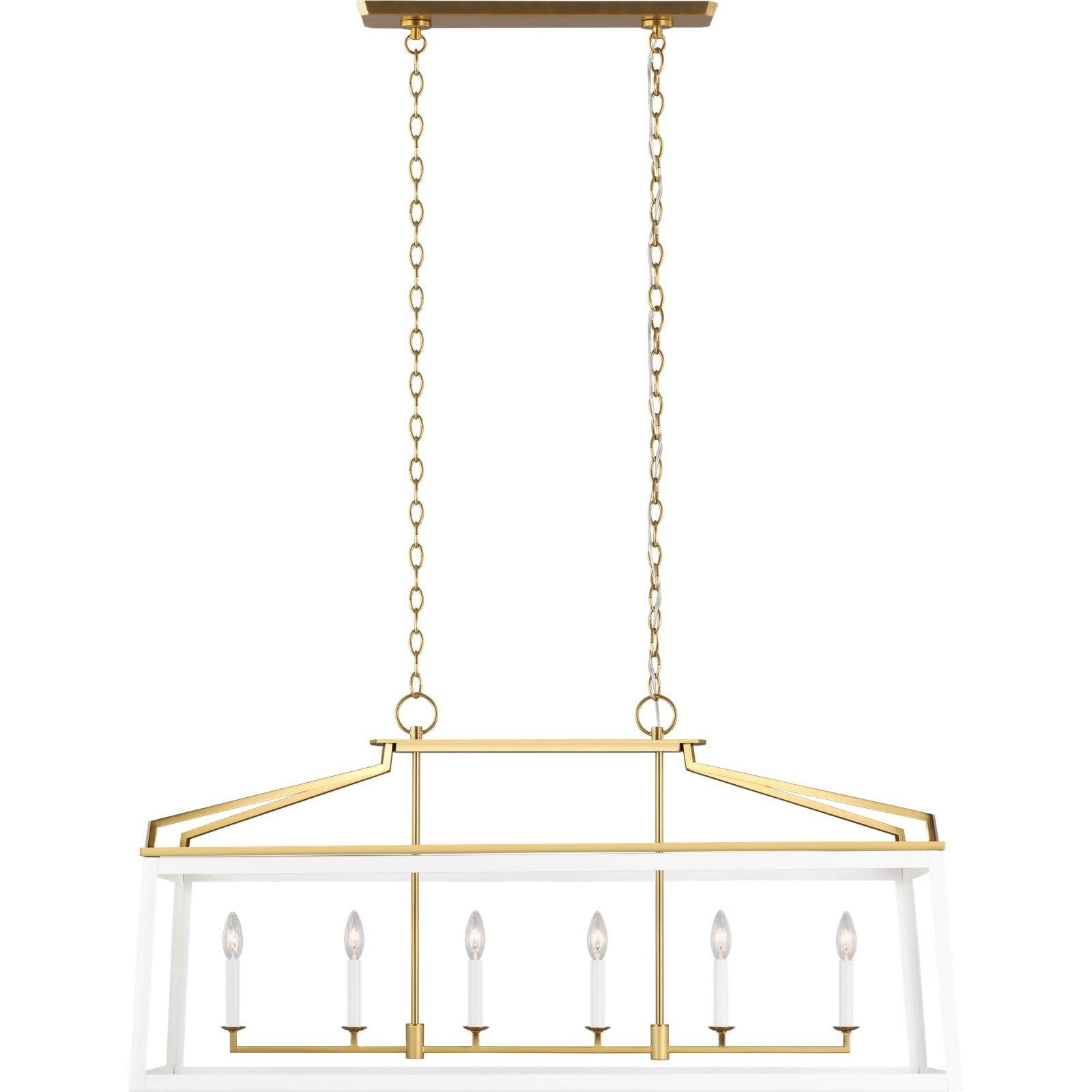 Carlow Linear Lantern Midnight Black - Visual Comfort Ceiling Lights
