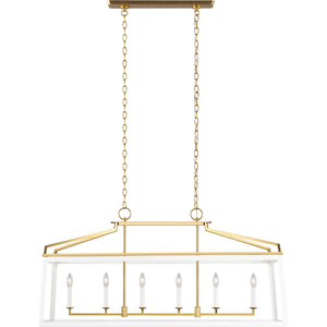 Carlow Linear Lantern Midnight Black - Visual Comfort Ceiling Lights