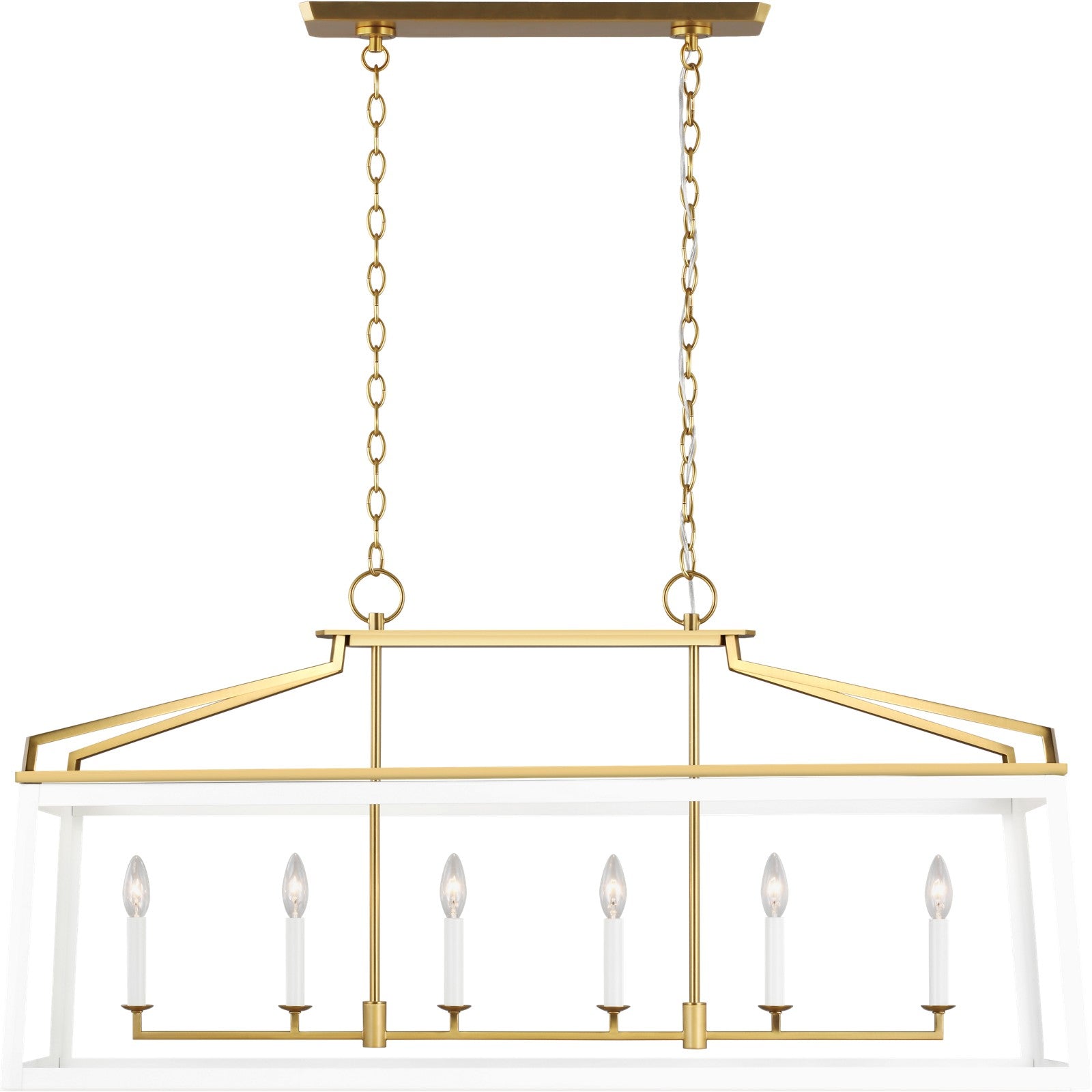 Carlow Linear Lantern Midnight Black - Visual Comfort Ceiling Lights