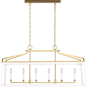 Carlow Linear Lantern Midnight Black - Visual Comfort Ceiling Lights